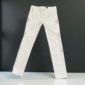 AG Adriano Goldschmied the Stilt Cigarette Leg Santa Fe Embroidered Jeans